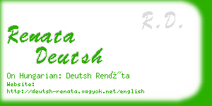 renata deutsh business card